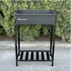 Мангал Mzavod Прометей на 9 шампурів 4мм на дровниці фото