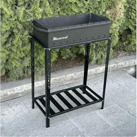 Мангал Mzavod Прометей на 9 шампурів 4мм на дровниці  фото №3