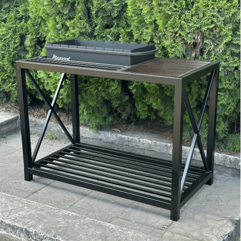 Мангал Mzavod Тор на 9 шампурів 4мм в стилі LOFT фото