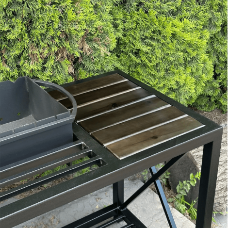 Мангал Mzavod Тор на 9 шампурів 4мм в стилі LOFT  фото №4