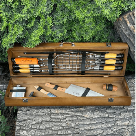 Подарочный набор Mzavod Мастер BBQ темный фото