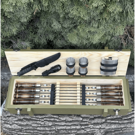 Подарочный набор Mzavod Милитари оливковое фото