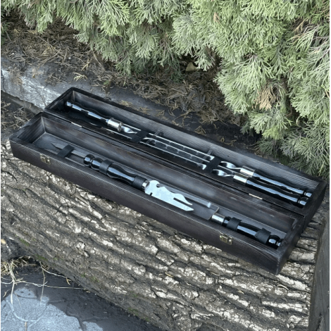 Подарунковий набір Mzavod ШашлиКейс чорний фото