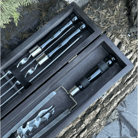 Подарунковий набір Mzavod ШашлиКейс чорний  фото №4