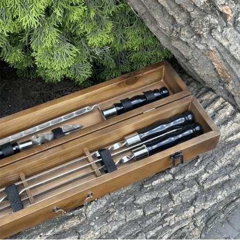 Подарунковий набір Mzavod ШашлиКейс темний  фото №2