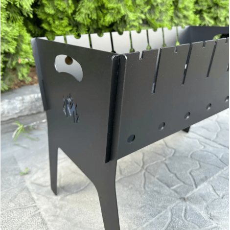 Розбірний мангал Mzavod Фенікс на 8 шампурів 2мм  фото №5