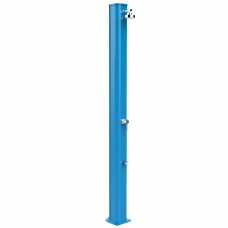 Душ сонячний Aquaviva Big Jolly алюмінієвий з мийкою для ніг, блакитний A320/5012, 35 л фото