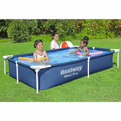 Каркасний басейн Bestway 56401 (221х150х43 см)  фото №2
