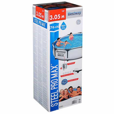 Каркасний басейн Bestway 56408 (305х76 см) з картриджним фільтром  фото №6