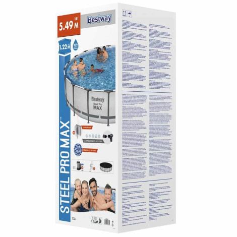 Каркасний басейн Bestway 56462 (549х122) з картриджним фільтром, драбиною та захисним тентом  фото №7