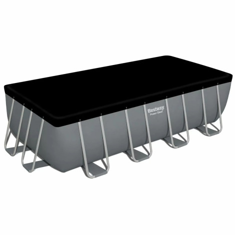 Каркасний басейн Bestway 56671 (488х244х122 см) з піщаним фільтром, драбиною та тентом  фото №4