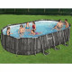 Каркасний басейн Bestway Wood Style 5611R (610х366х122 см) з картриджним фільтром, драбиною та тентом  фото №5