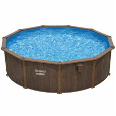 Збірний басейн Bestway Hydrium 561CU (488х132 см) з піщаним фільтром, драбиною та тентом фото