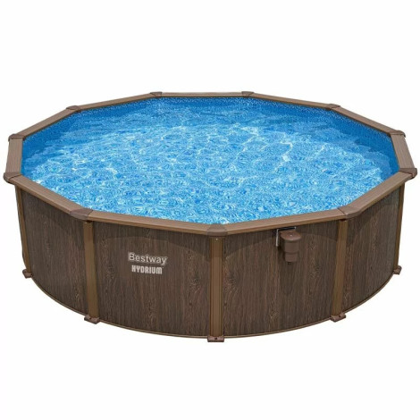 Збірний басейн Bestway Hydrium 561CU (488х132 см) з піщаним фільтром, драбиною та тентом фото