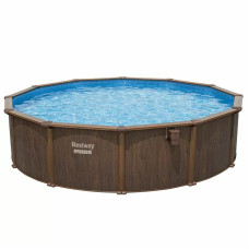 Збірний басейн Bestway Hydrium 561CS (549х132 см) з піщаним фільтром, драбиною та тентом фото