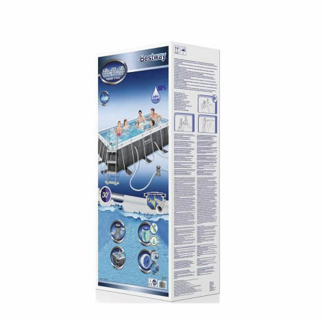 Каркасний басейн Bestway 56722 (412х201х122 см) з картриджним фільтром та драбиною  фото №4