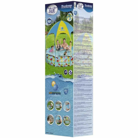 Дитячий каркасний басейн Bestway 56432 (244х51 см) з тентом  фото №7