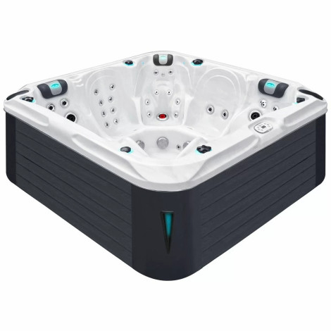 Гидромассажный бассейн Passionspas Delight (213х213х91 см), Серебристо-белый фото