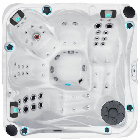 Гидромассажный бассейн Passionspas Delight (213х213х91 см), Серебристо-белый  фото №2