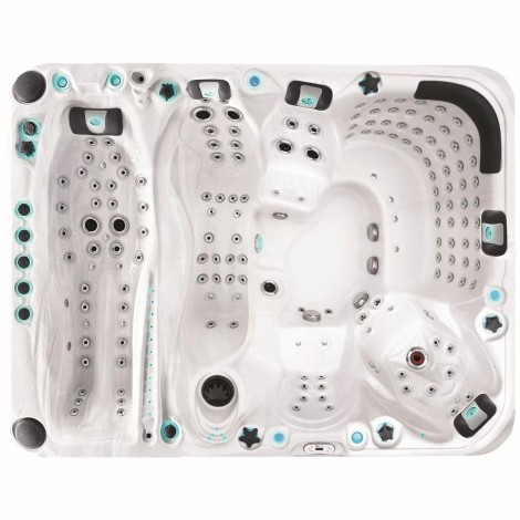 Гидромассажный бассейн Passionspas Ecstatic Mighty Wave (305x228x91 см), Серебристо-белый  фото №2