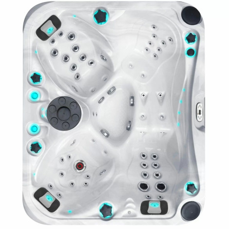 Гидромассажный бассейн Passionspas Happy (213х175х83 см), Серебристо-белый  фото №2