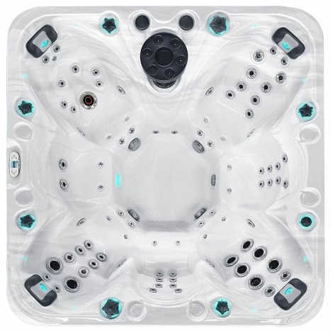 Гидромассажный бассейн Passionspas Joy (225х225х91 см), Серебристо-белый  фото №2