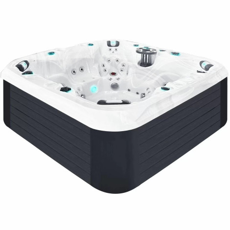 Гидромассажный бассейн Passionspas Joy (225х225х91 см), Серебристо-белый фото