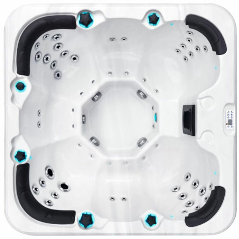 Гидромассажный бассейн Passionspas Rewind (204х204х85 мм), Серебристо-белый  фото №2