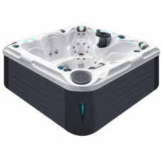 Гидромассажный бассейн Passionspas Solace (213х213х91 см), Серебристо-белый фото