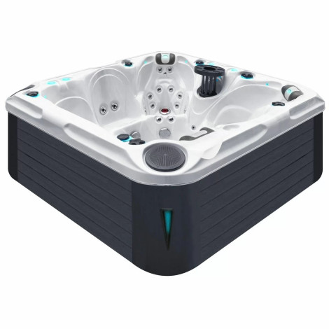 Гидромассажный бассейн Passionspas Solace (213х213х91 см), Серебристо-белый фото