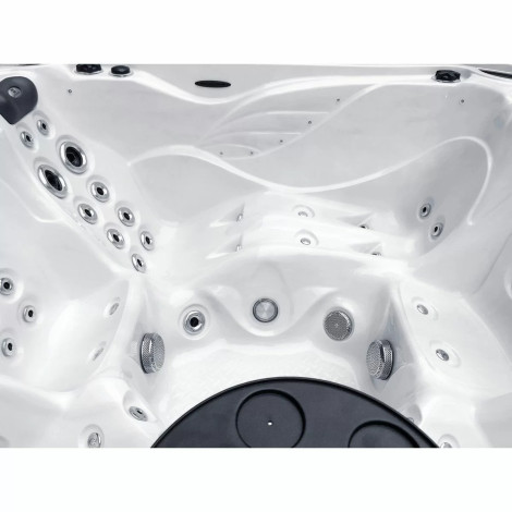 Гидромассажный бассейн Passionspas Solace (213х213х91 см), Серебристо-белый  фото №3