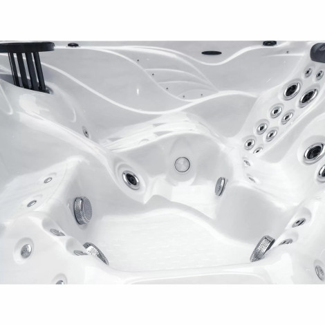 Гидромассажный бассейн Passionspas Solace (213х213х91 см), Серебристо-белый  фото №2