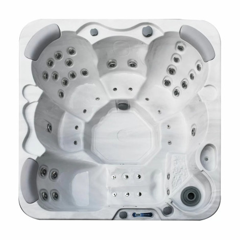 Гідромассажний басейн IQUE Corsica 2000-CFL (200х200х89 см) Brushed walnut  фото №2