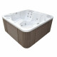 Гідромассажний басейн IQUE Corsica 2000-CFL (200х200х89 см) Brushed walnut  фото №1