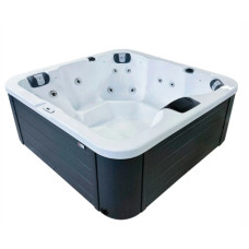 Гидромассажный бассейн Passion Spas Flame (190х190х81 см), серебристо-белый фото