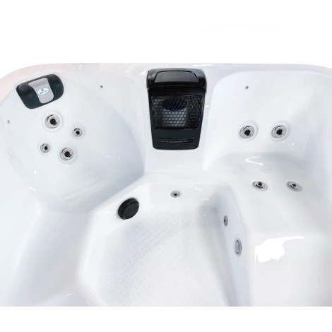 Гидромассажный бассейн Passion Spas Flame (190х190х81 см), серебристо-белый  фото №2