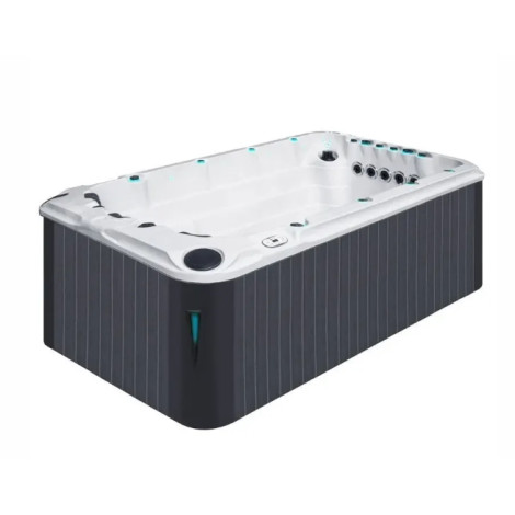 Плавательный SPA бассейн Passion Spas Activity 1 (394x226x126 см), Серебристо-белый фото