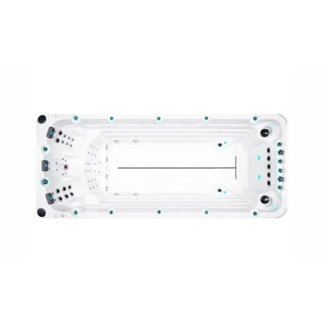 Плавательный SPA бассейн Passion Spas Activity 2 Deep (549x226x152 см), Серебристо-белый  фото №2