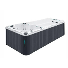 Плавательный SPA бассейн Passion Spas Dynamic (590x227x126 см), Серебристо-белый фото