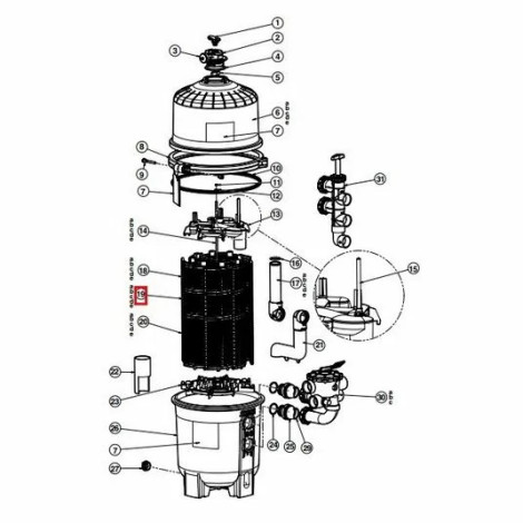 Фільтруючий елемент Hayward (DEX4800DS)  фото №2