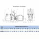 Насос Hayward HCP5023E24 (380 В, 22 м3/год, 2 HP)  фото №2