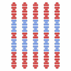 Разделитель дорожки Hayward Big Red/Blue, AISI 316, 50 м фото