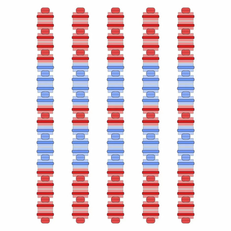 Разделитель дорожки Hayward Big Red/Blue, AISI 316, 25 м фото