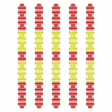 Разделитель дорожки Hayward Big Red/Yellow, AISI 316, 25 м фото