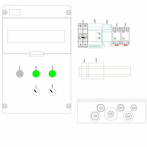 Панель управления переливной ёмкостью Hayward-Toscano ECO-FILL-2-230В, 5-зондов (HPOW5LEV)  фото №4