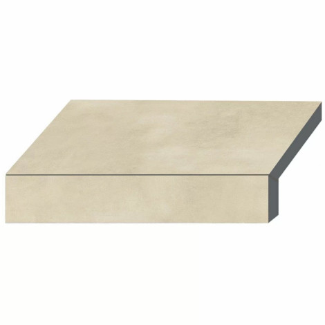 Бортовая Г-образная плитка Aquaviva Patio Beige, 600x345x50(20) мм фото