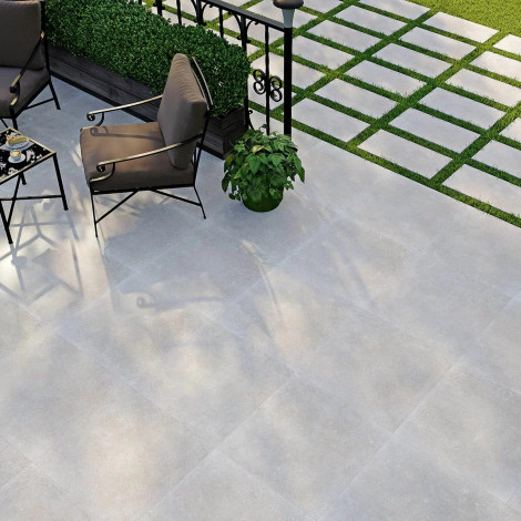 Плитка терасна Aquaviva Granito Gray, 595x595x20 мм  фото №2