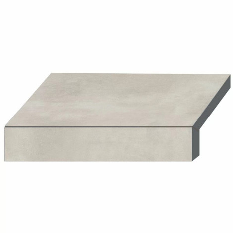Бортовая Г-образная плитка Aquaviva Patio Soft Grey, 600x345x50(20) мм фото