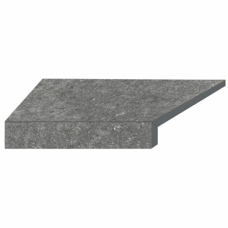 Кутовий Г-подібний елемент бортової плитки Aquaviva Stellar Grey, 600x345x50(20) мм (лівий/45°) фото