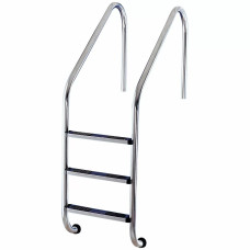 Лестница для бассейна Flexinox Overflow (3 ступени), для широкого борта, AISI-304 фото